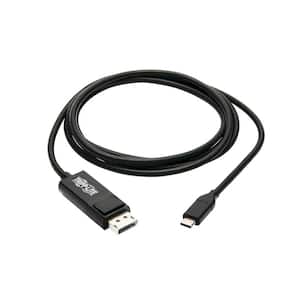 6 ft. USB-C to DisplayPort M/M Adapter Cable - Black