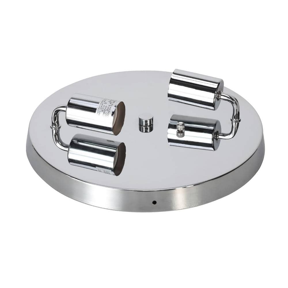 Westerfield 2-Light Chrome Crystal Flush Mount Drum Fixture