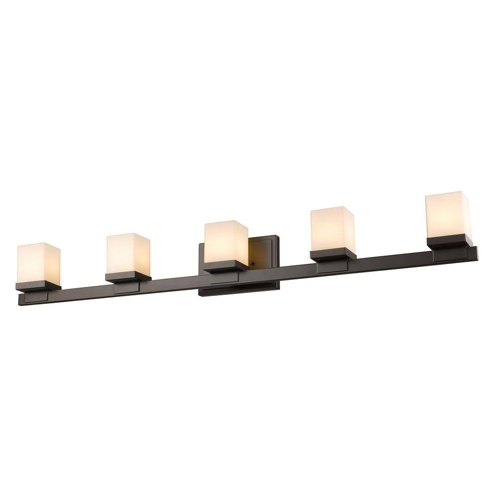 Filament Design Mera 5-Light Bronze Bath Vanity Light-CLI-JB039368 ...