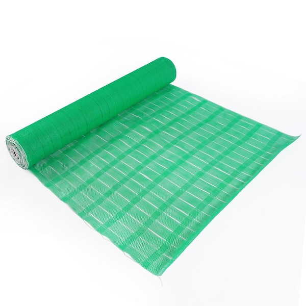 Wellco 3.3 in. x 114.8 ft. Green Construction Snow/Safety/Animal Barrier Fence Heavy-Duty Diamond Grid Warning Barrier Fence