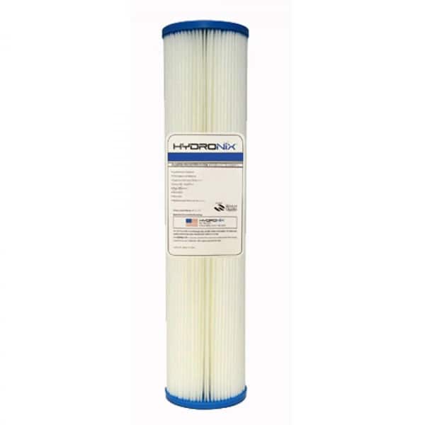 HYDRONIX 20 in. x 4-1/2 in. Pleated Sediment Water Filter