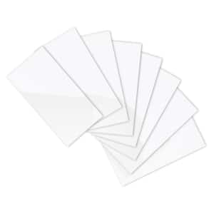 Subway Collection Marble Polished White 3 in. x 6 in. PVC Peel and Stick Tile (12.5 sq. ft/100-Sheets)
