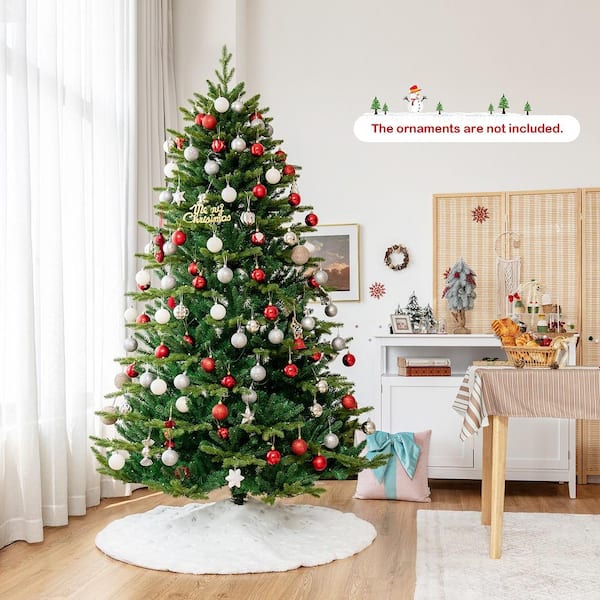 Gymax 7 ft. Pre-lit Artificial Christmas Tree with APP Control and ...