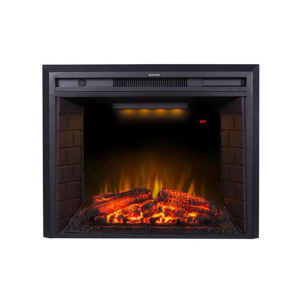 Glitzhome 35 In Electric Fireplace, Electric Fireplace Heater Insert Home Depot