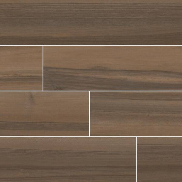 MSI Acazia Koa 6 in. x 36 in. Matte Ceramic Floor and Wall Tile (48 cases / 720 sq. ft. / pallet)