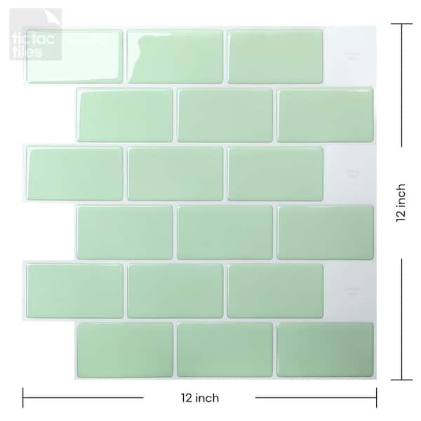 Subway Black 12 in. W x 12 in. H Peel and Stick Decorative Mosaic Wall Tile Backsplash (5 Tiles) Subway Black 12 in. W x 12 in. H Peel and Stick Decorative Mosaic Wall Tile Backsplash (5 Tiles)