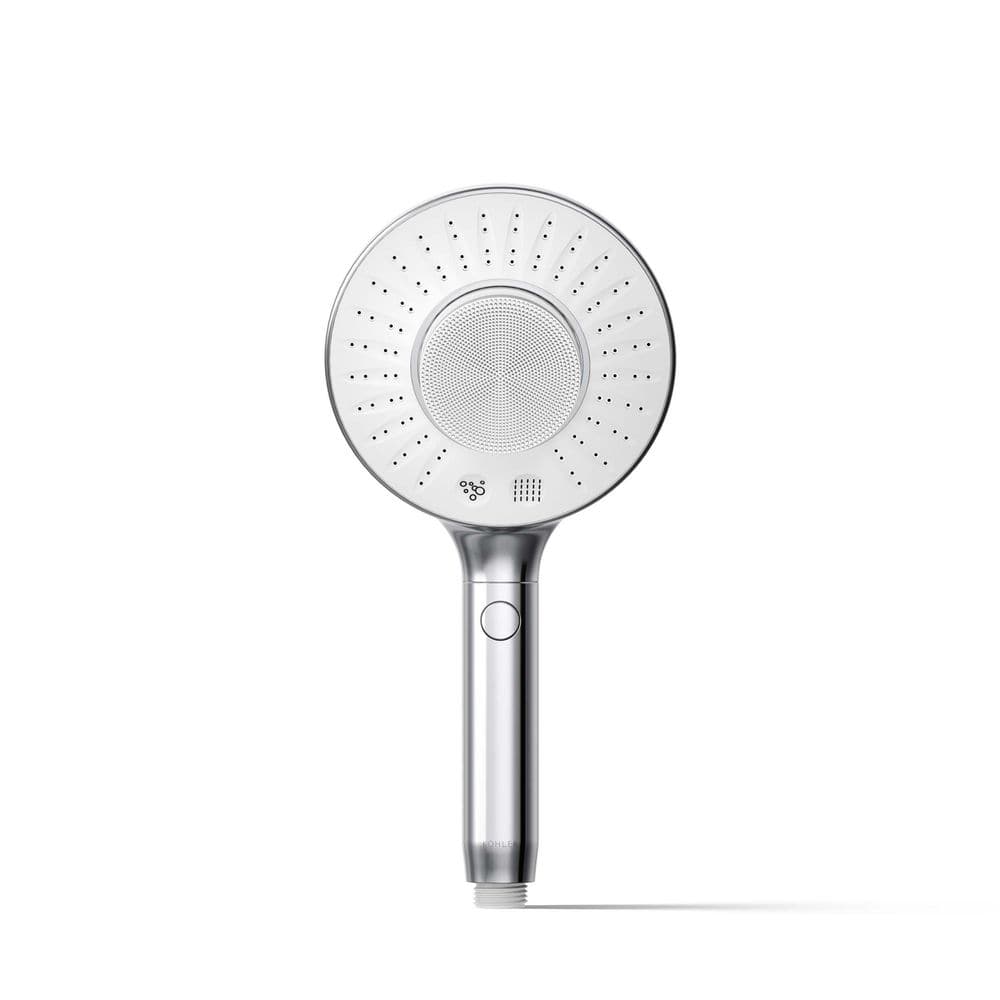 Polished Chrome Handheld Two-Function Showerhead with Cleansing Device
