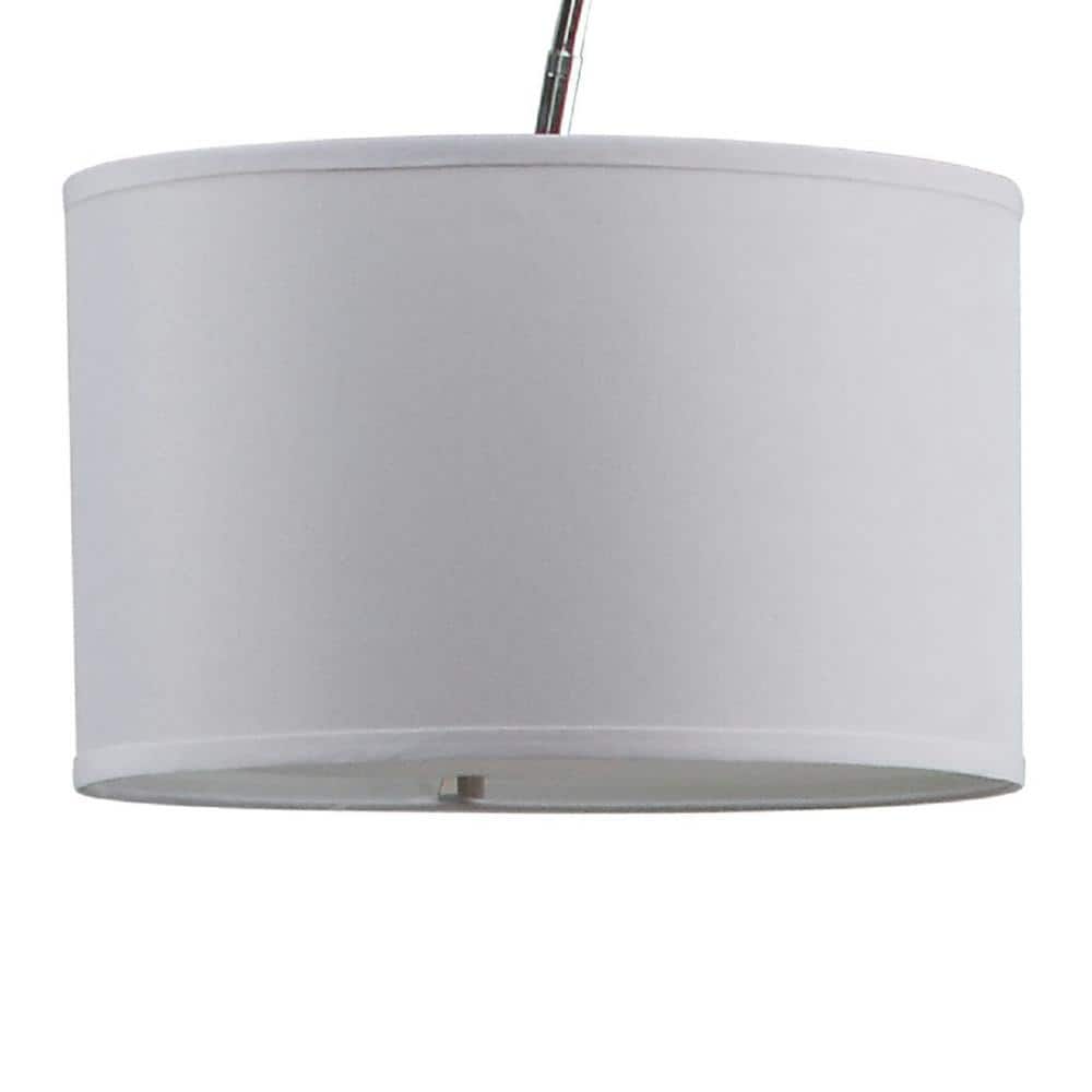 Safavieh Lyra 111" Black and Chrome Adjustable Arc Floor Lamp