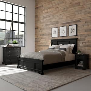 Bedford 3-Piece Black Queen Bedroom Set