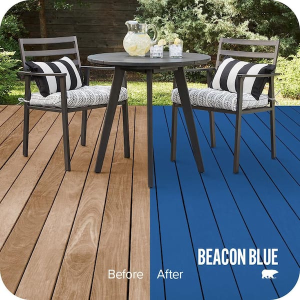 5 gal. #P510-7 Beacon Blue Solid Color Waterproofing Exterior Wood Stain