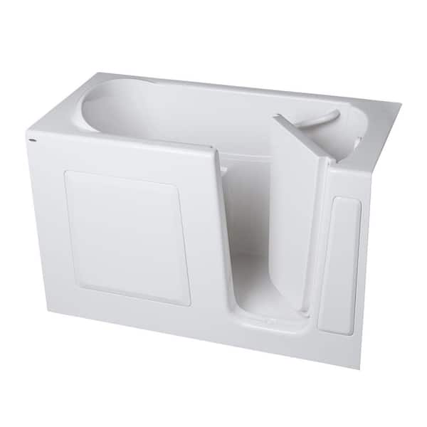 American Standard Gelcoat 4.25 ft. Walk-In Whirlpool Tub with Right Hand Quick Drain and Extension Kit in White