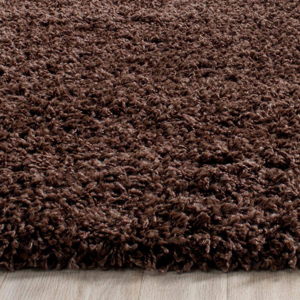 Laguna Brown 8' x 10' Rectangular Shag Area Rug
