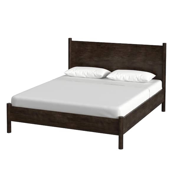 Butler Specialty Company Lennon Medium Brown Wood Rounded Leg King Panel Bed