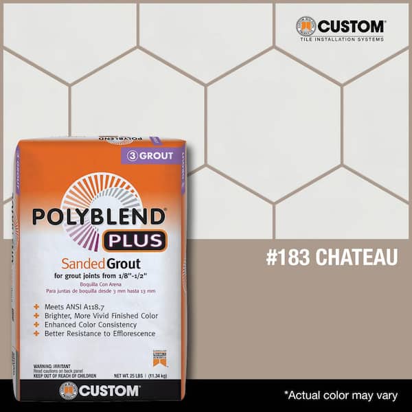 Polyblend Plus #183 Chateau 25 lb. Sanded Grout