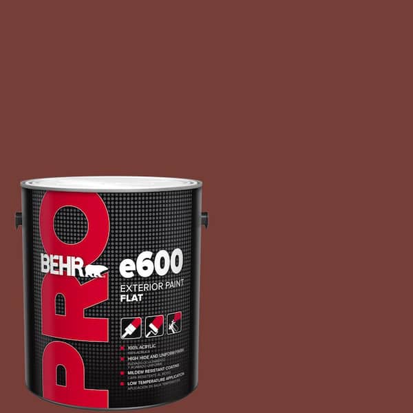 BEHR PRO 1 gal. #BXC-76 Florence Red Flat Exterior Paint