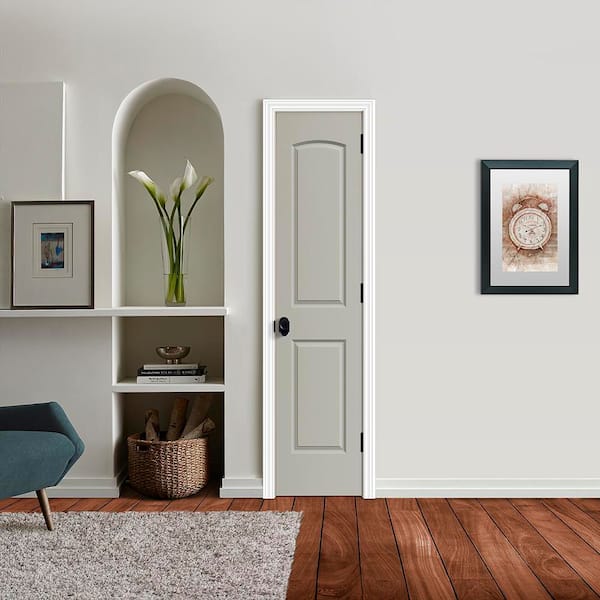 JELD-WEN 18 in. x 80 in. Caiman 2 Panel Left-Hand Hollow Core