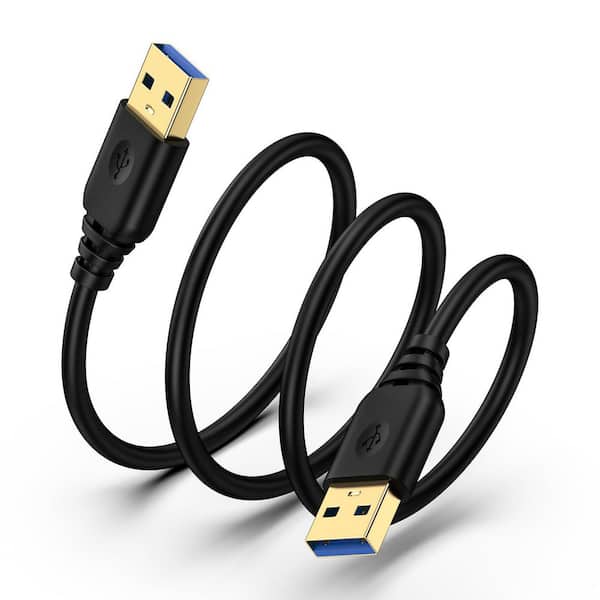 Lukyamzn USB 3.0 Type A to Type A Male Cable High-Speed 6 ft. for Computer Hard Drive Printer Scanner Laptop TV USB Hub