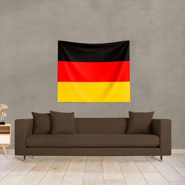 Germany Flag Geometric Multicolor Wall Hanging 50x60 in.