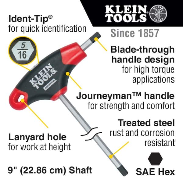 SAE T-Handle Set with 9 in. L Stand (10-Piece)