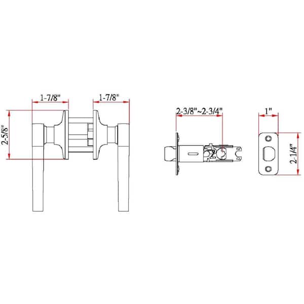 Scroll Satin Nickel Passage Hall/Closet Door Handle