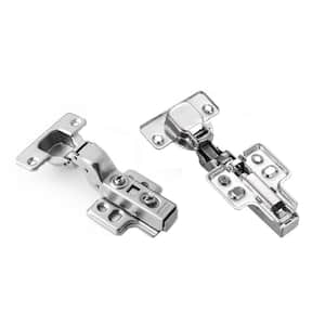 Concealed (35 mm) 110-Degree Clip-On Frameless Soft-Close Inset Cabinet Hinge 12-Pairs (24 Pieces)