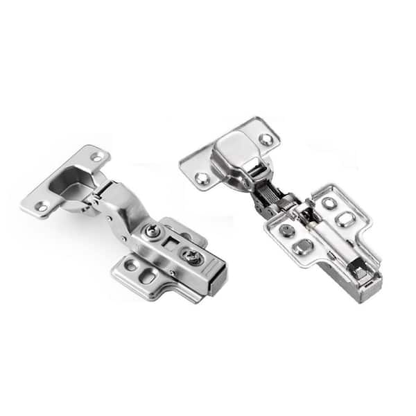 Kingsman Hardware Concealed (35 mm) 110-Degree Clip-On Frameless Soft-Close Inset Cabinet Hinge 12-Pairs (24 Pieces)