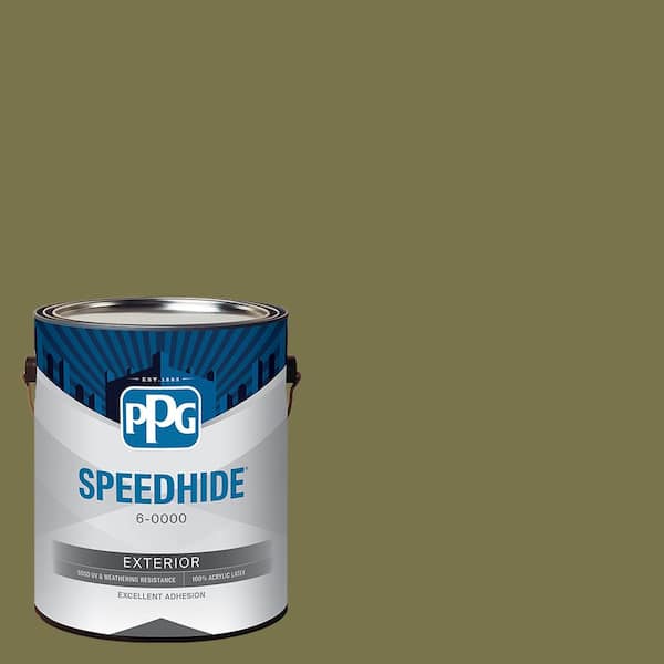 SPEEDHIDE 1 gal. PPG1113-6 Green Briar Satin Exterior Paint