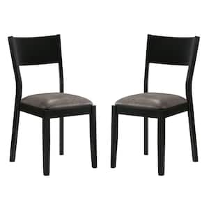 Latavia Black and Gray Side Chair (Set of 2)