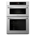 30 in. Combination Double Electric Smart Wall Oven w/Convection, EasyClean, Built-in Microwave in Stainless Steel