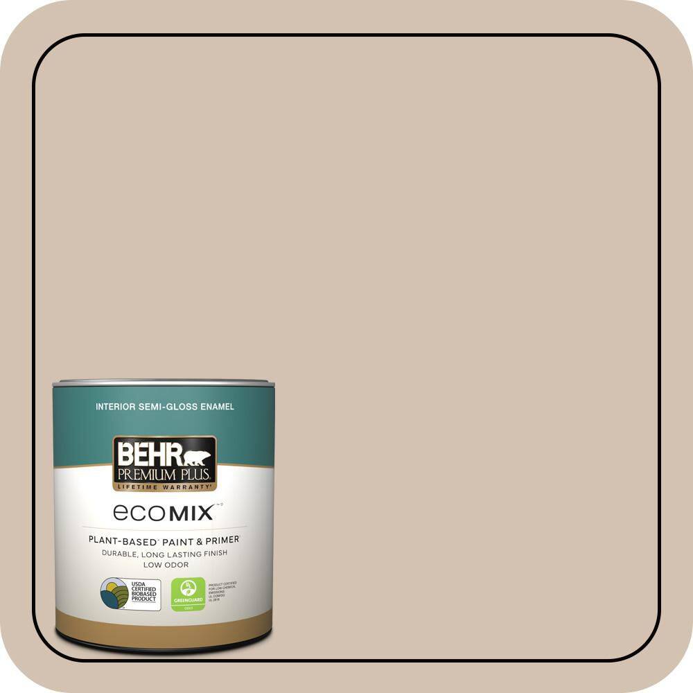1 qt. #QE-11 Autumn Haze Semi-Gloss Enamel EcoMix Plant-Based Interior Paint & Primer price history on PriceWatchPro