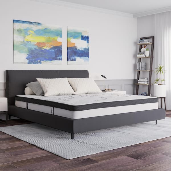 Carnegy Avenue 10 in. Medium Innerspring Tight Top King Mattress