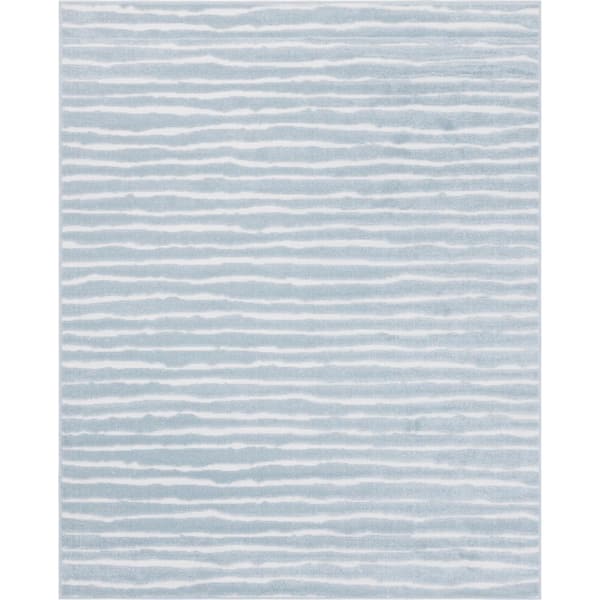Unique Loom Sabrina Soto Light Blue 8 ft. x 10 ft. Ola Indoor/Outdoor Area Rug