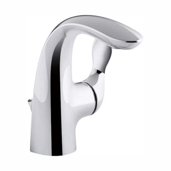 KOHLER Refinia Single Hole Single Handle High-Arc Water-Saving Bathroom Faucet in Polished Chrome