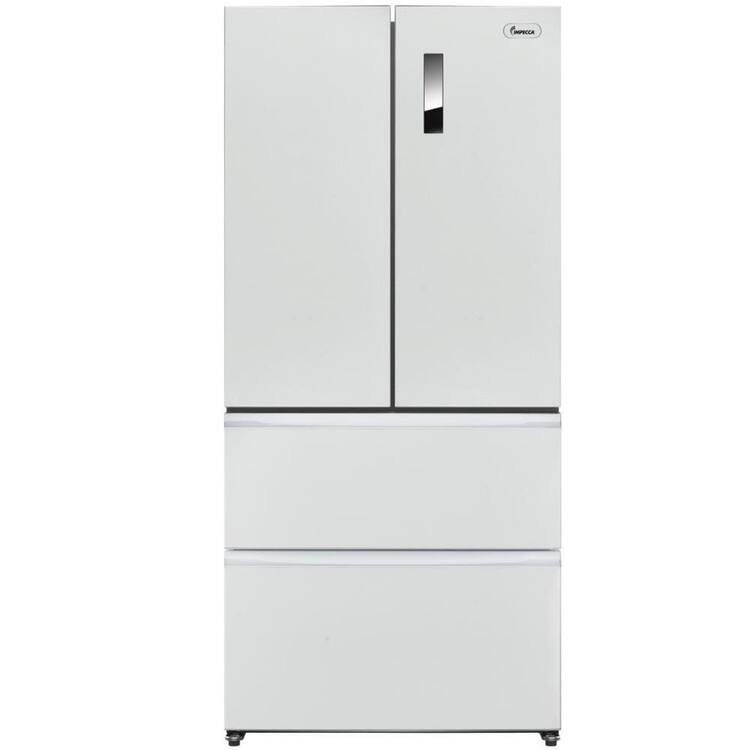 Impecca 33 in. 18.9 cu. ft. 4-Door French-Door Refrigerator, White, Counter Depth