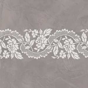 Small Roses and Lace Wall Stencil by Jeff Raum