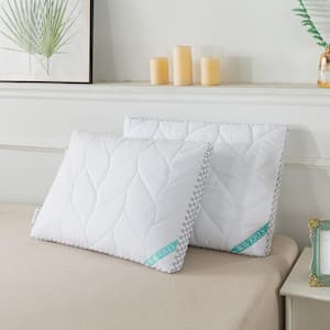 Antimicrobial Quilted Nano Feather Gusseted Jumbo Pillow