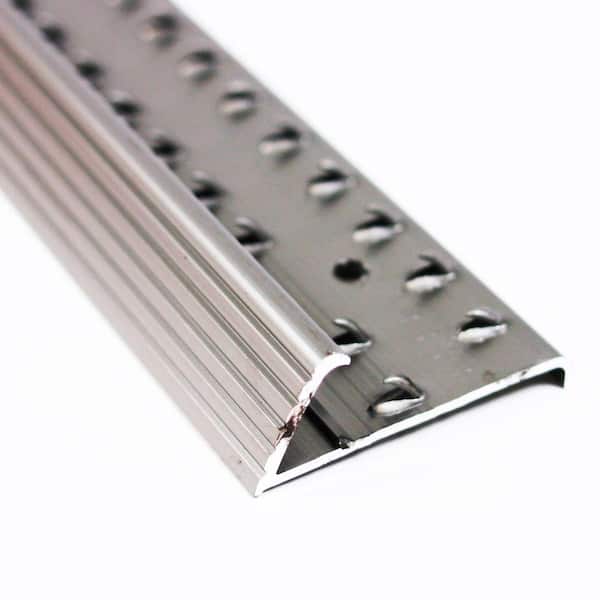 Unbranded Pewter Fluted 72 in. Carpet Gripper with Teeth
