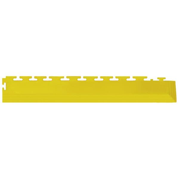 IT-tile Coin 2-1/2 in. x 23 in. Yellow Vinyl Tapered Interlocking Flooring Corners (7 sq. ft./case)