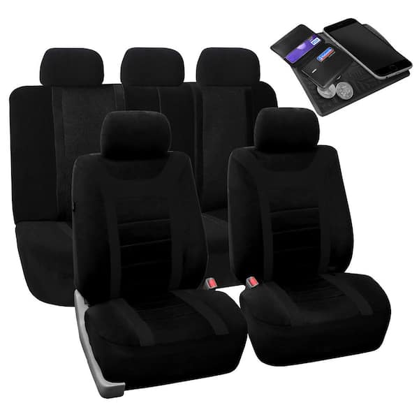 FH Group Fabric 47 in. x 23 in. x 1 in. Full Set Sports Car Seat Covers