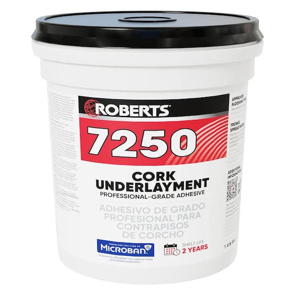 ROBERTS 7250 4 qt. (1 Gal.) Professional-Grade Cork Underlayment Floor Adhesive