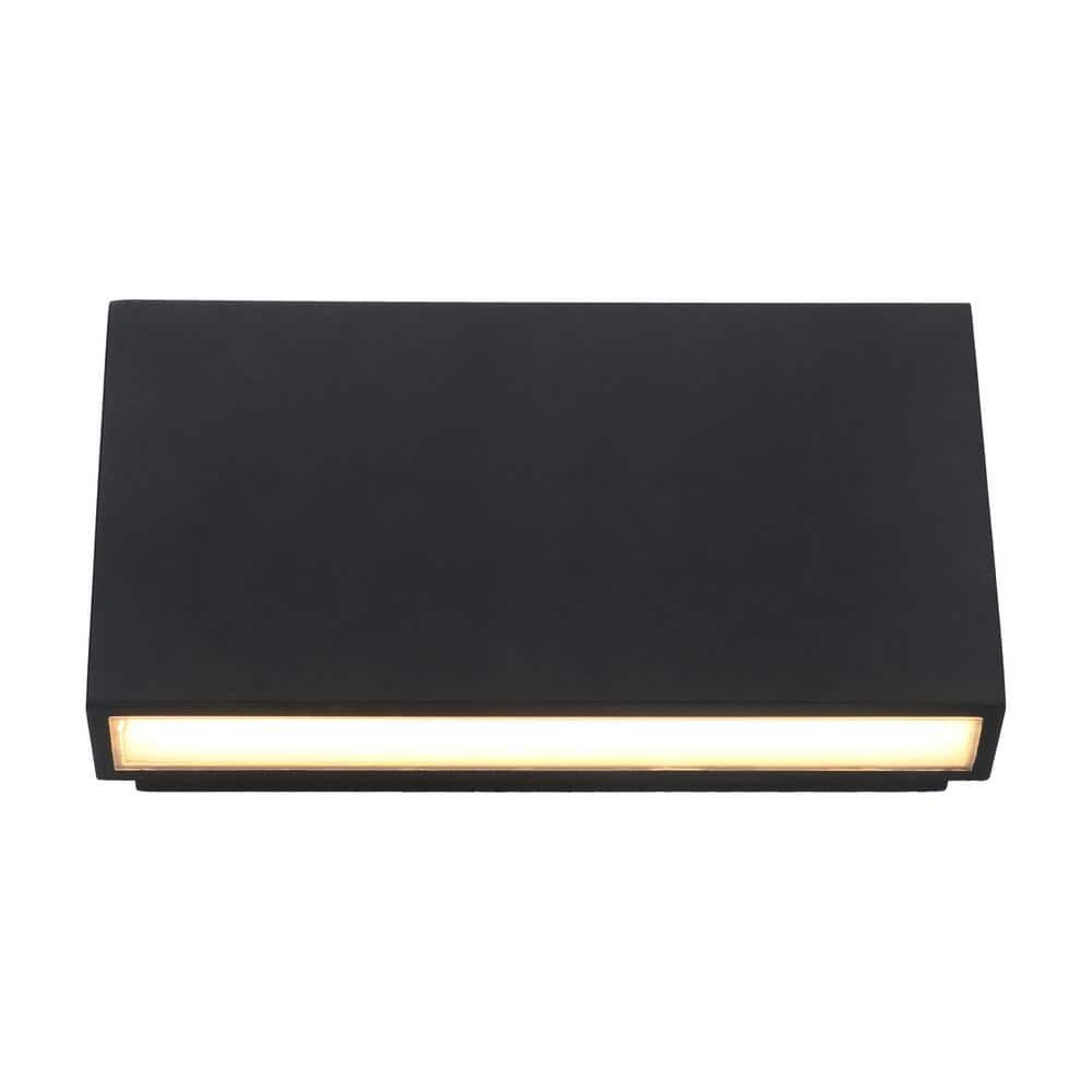 Matte Black Aluminum Rectangular LED Outdoor/Indoor Wall Sconce