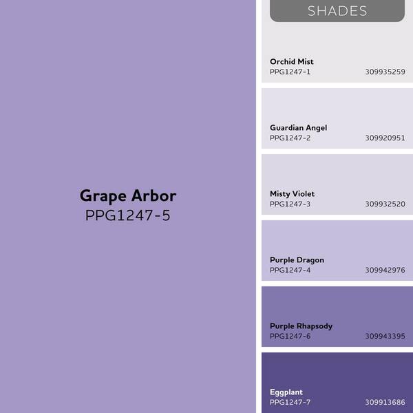 Glidden Premium 1 gal. PPG1247-5 Grape Arbor Satin Interior Paint