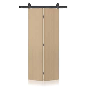 CALHOME 36 in. x 90 in. Hollow Core Oak Composite Textured Bi-Fold