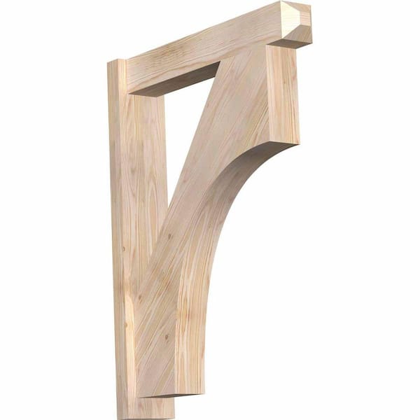 Ekena Millwork 6 in. x 36 in. x 28 in. Douglas Fir Westlake Craftsman Smooth Outlooker