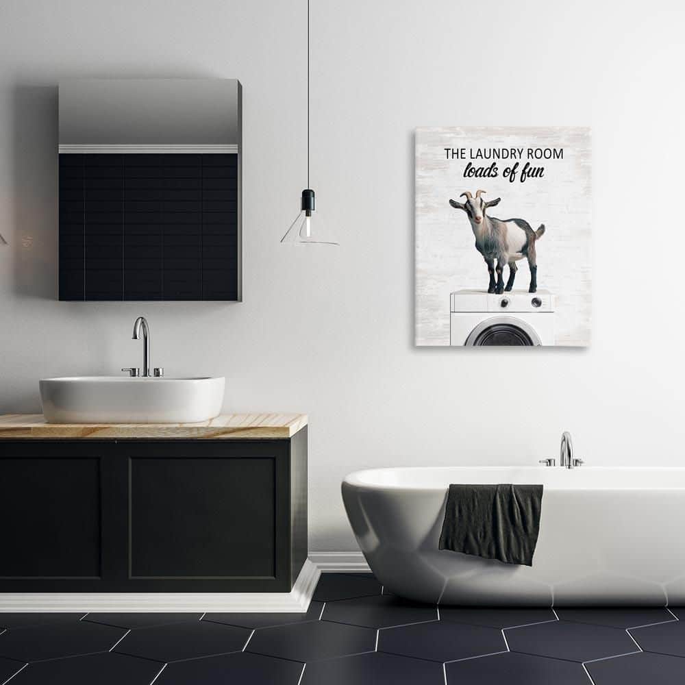 Loads of Fun Laundry Goat by Lettered and Lined Unframed Typography Graphic Art Print 40 in. x 30 in. price history on PriceWatchPro