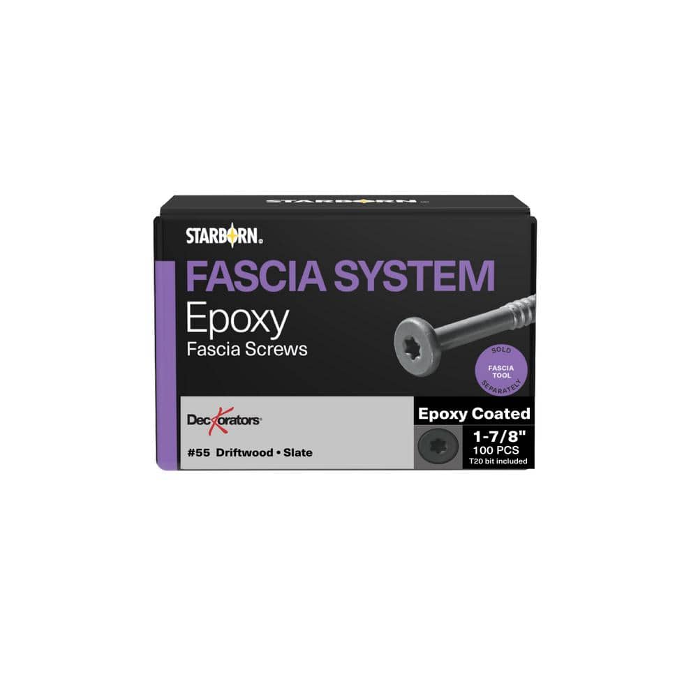 "#10 x 1-7/8 in. Star Flat Head Epoxy Coated Steel Fascia Composite Deck Screws Dark Slate #55 (100-pieces)" price history on PriceWatchPro