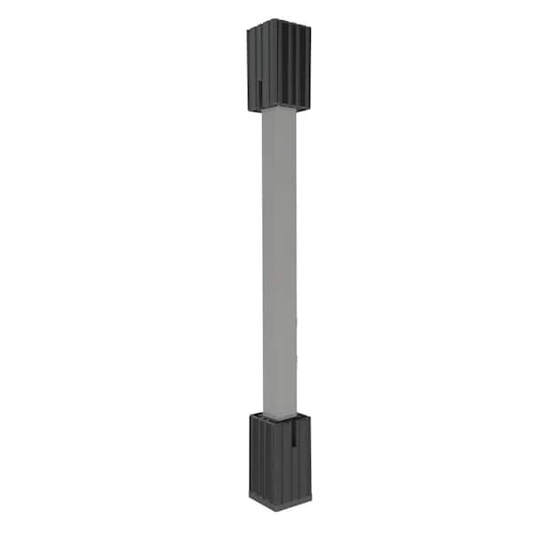 Porch and Newel 4 in. x 4 in. Vinyl Rail Post with Flush Mount