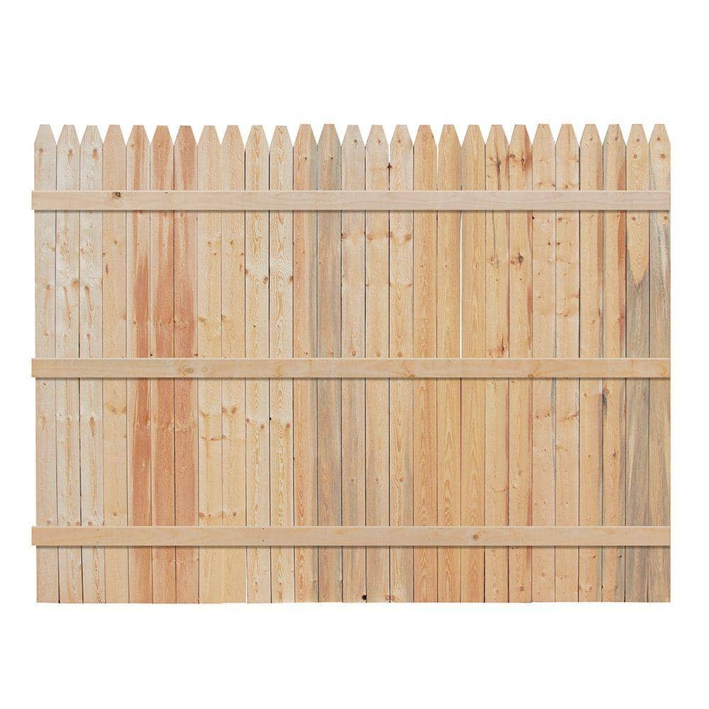 Dog ear fence 2025 boards home depot