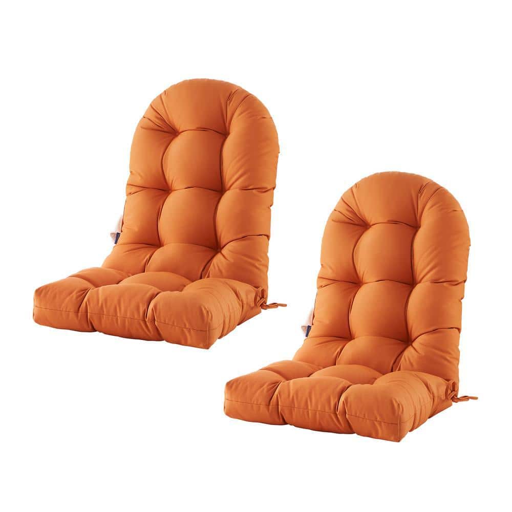 Patio Chair Cushion for Adirondack High Back Tufted Seat Chair Cushion Outdoor 48 in. x 21 in. x 4 in, Set Of 2