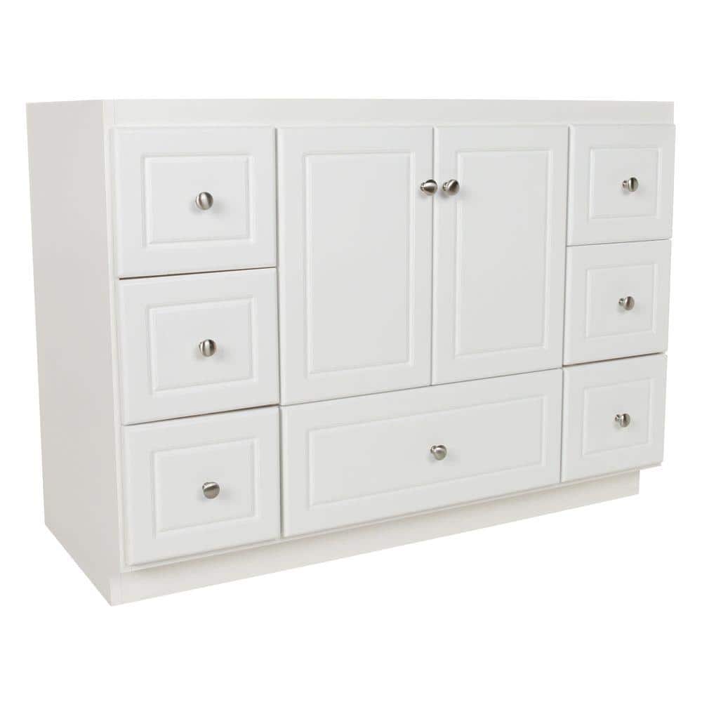 Ultraline 48 in. W x 21 in. D x 34.5 in. H Bath Vanity Cabinet without Top 